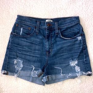 J. Crew High Waisted Jean Shorts